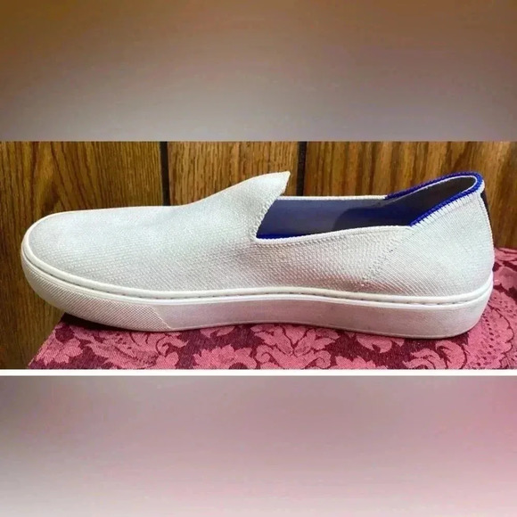 Woman ROTHY’S White Original Slip On Sneaker Shoe Sz 7.5 - Picture 4 of 12